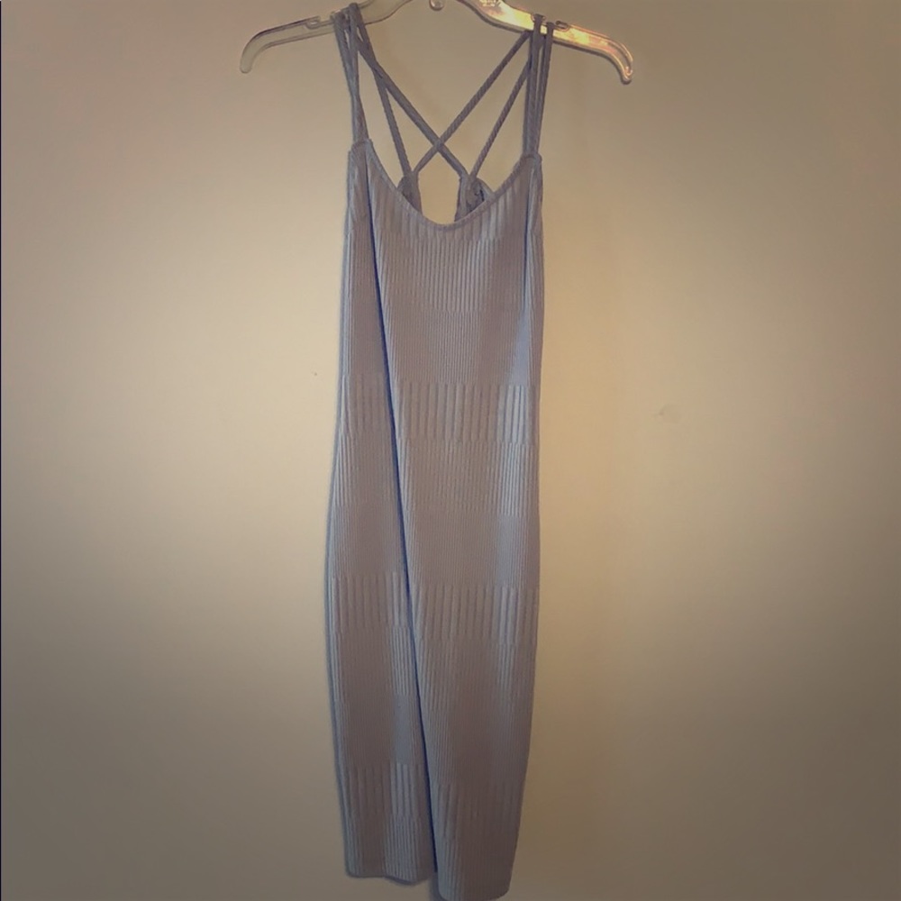Baby blue bodycon dress